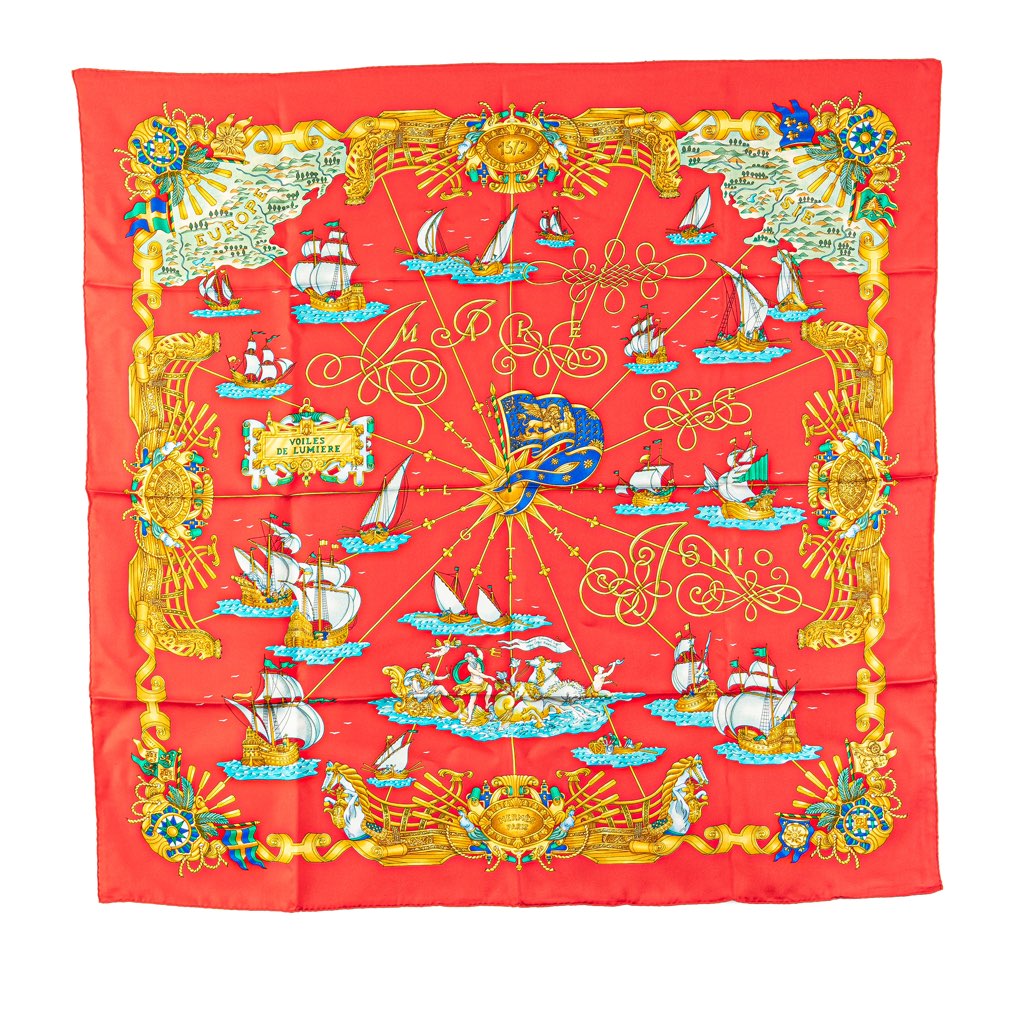 Hermès Voiles De Lumiere Silk Scarf