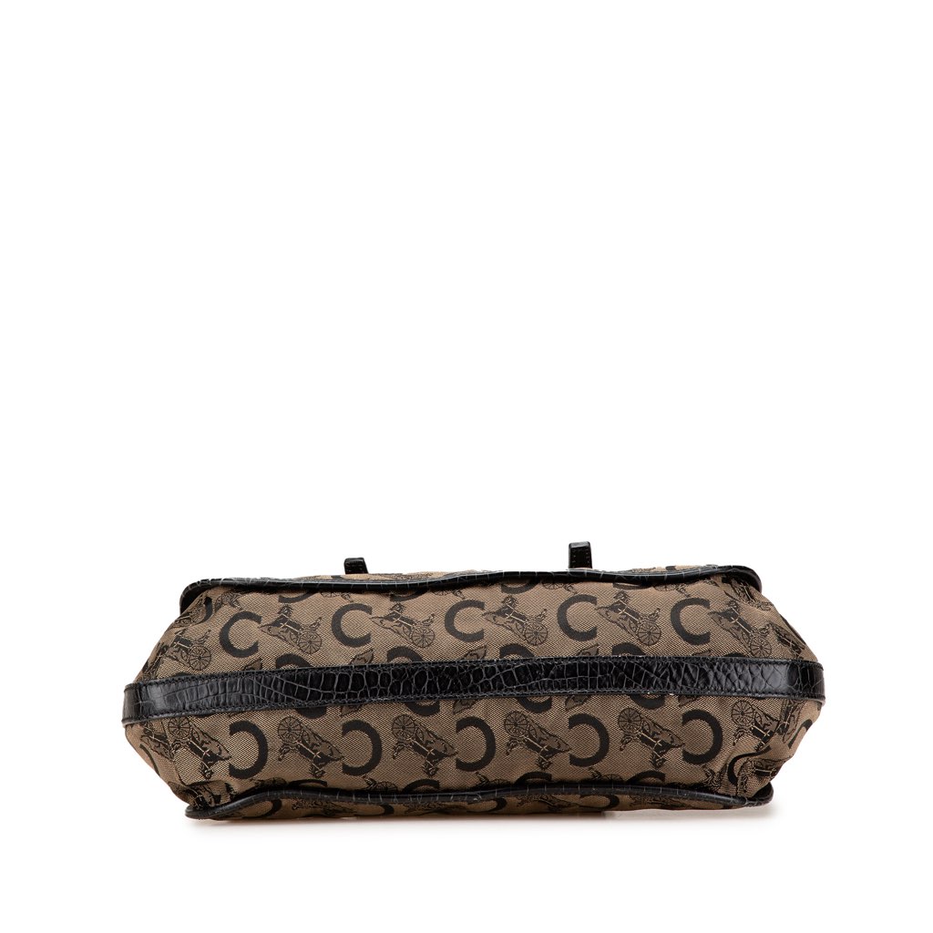 Celine C Carriage Canvas Satchel - Image 6
