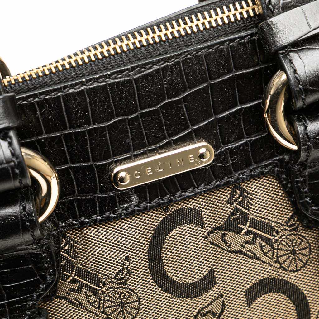 Celine C Carriage Canvas Satchel - Image 12