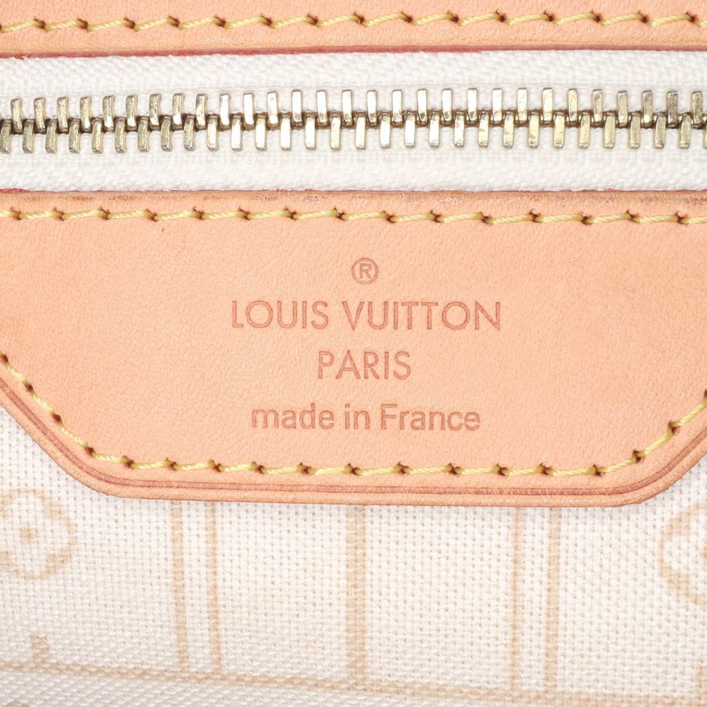 Louis Vuitton Damier Azur Neverfull MM - Side view