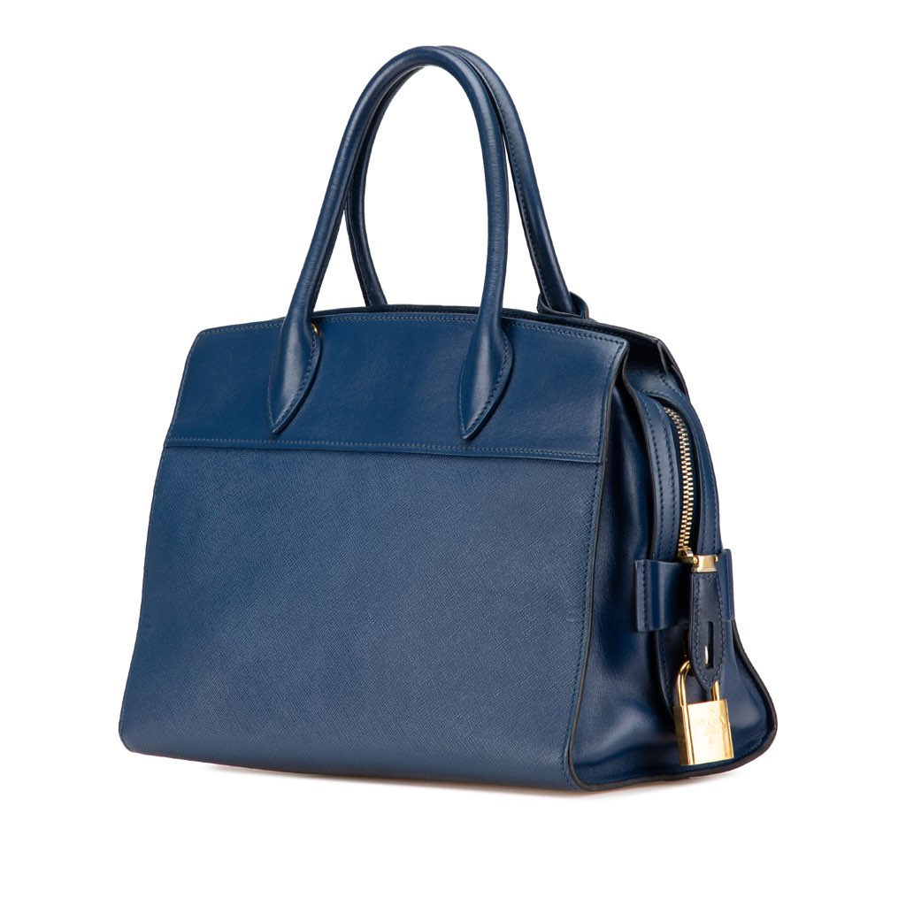 Prada Saffiano and City Calf Esplanade Satchel - 2