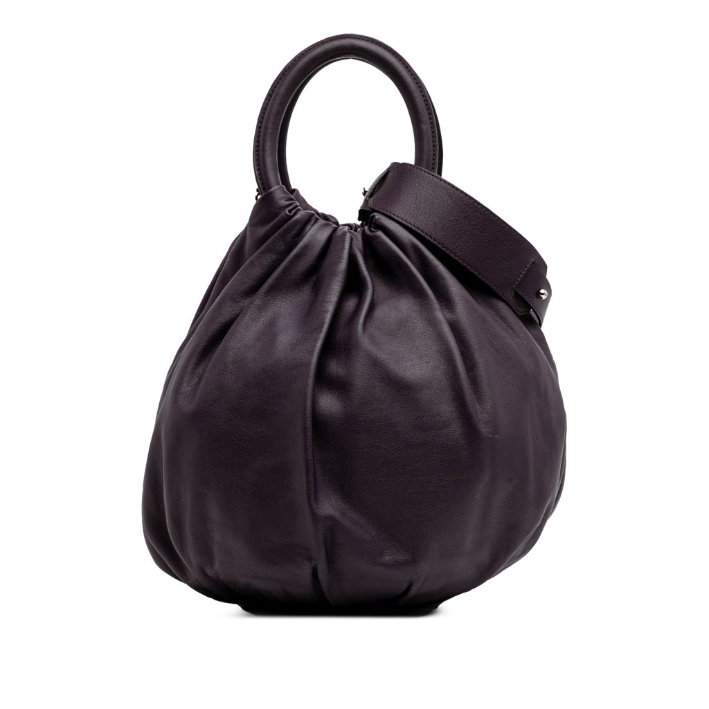 Loewe Small Gathered Lambskin Bounce Bag