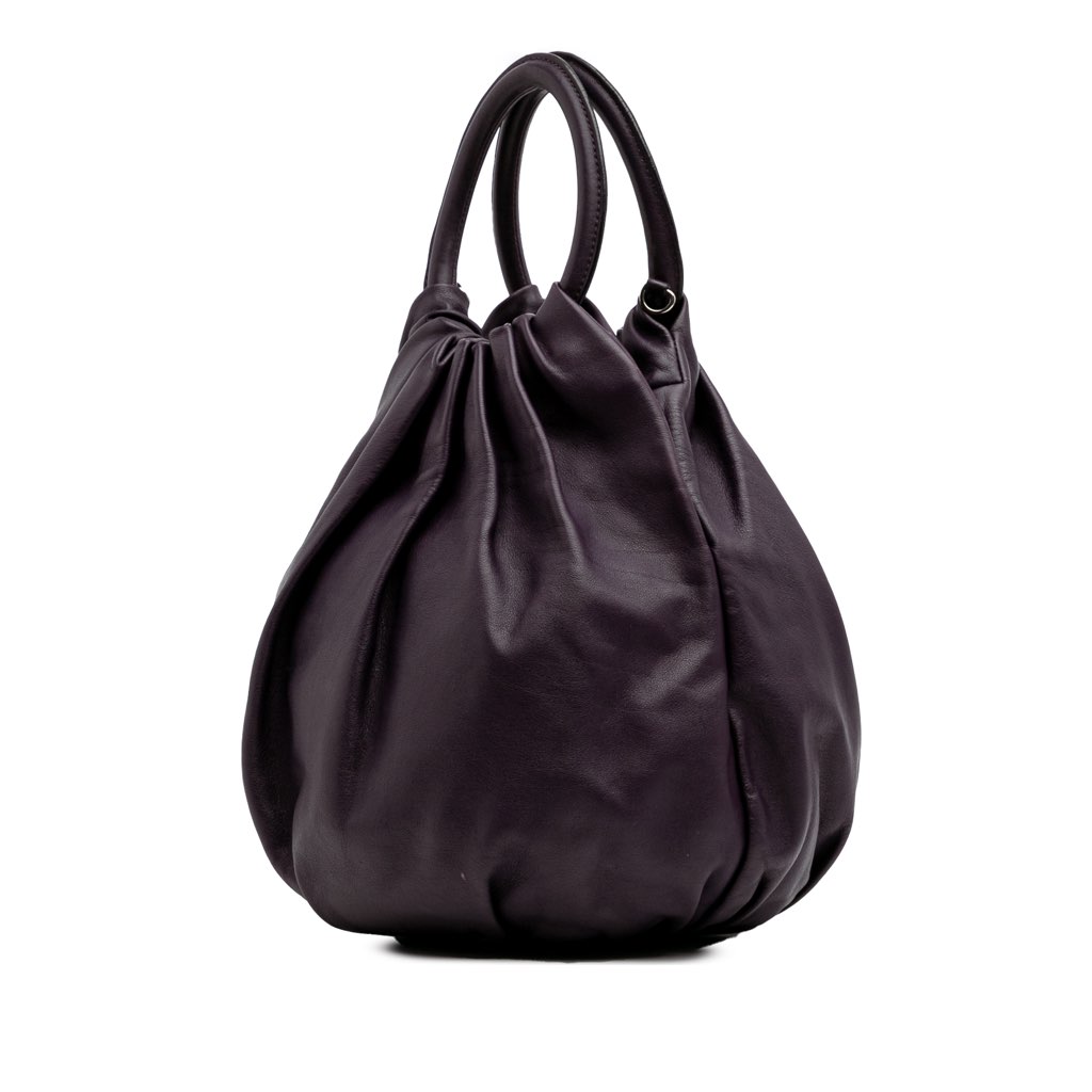 Loewe Small Gathered Lambskin Bounce Bag - 2