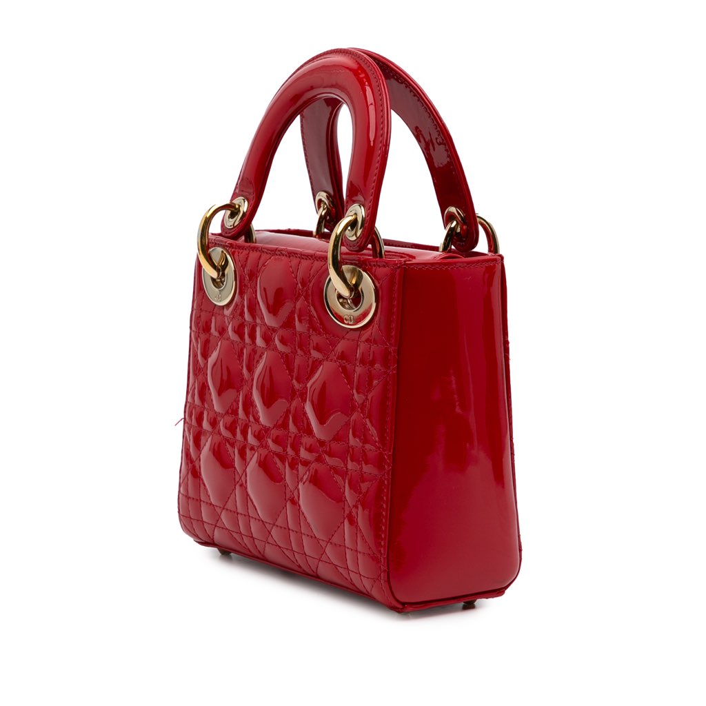 Dior Mini Patent Cannage Lady Dior - 2