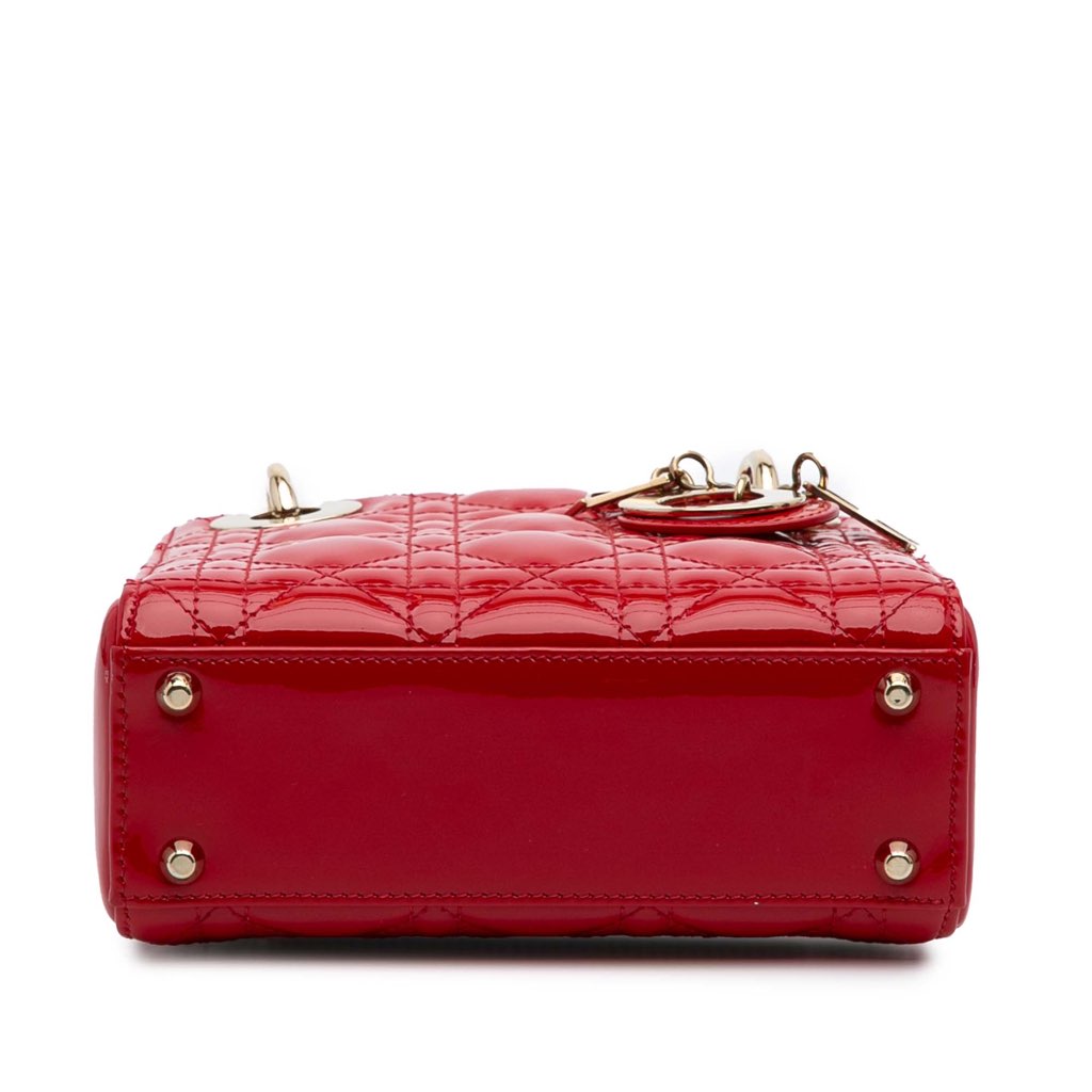Dior Mini Patent Cannage Lady Dior - 3
