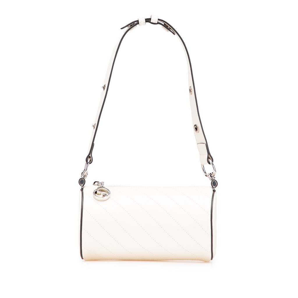 Gucci Mini Leather Blondie Barrel Shoulder Bag