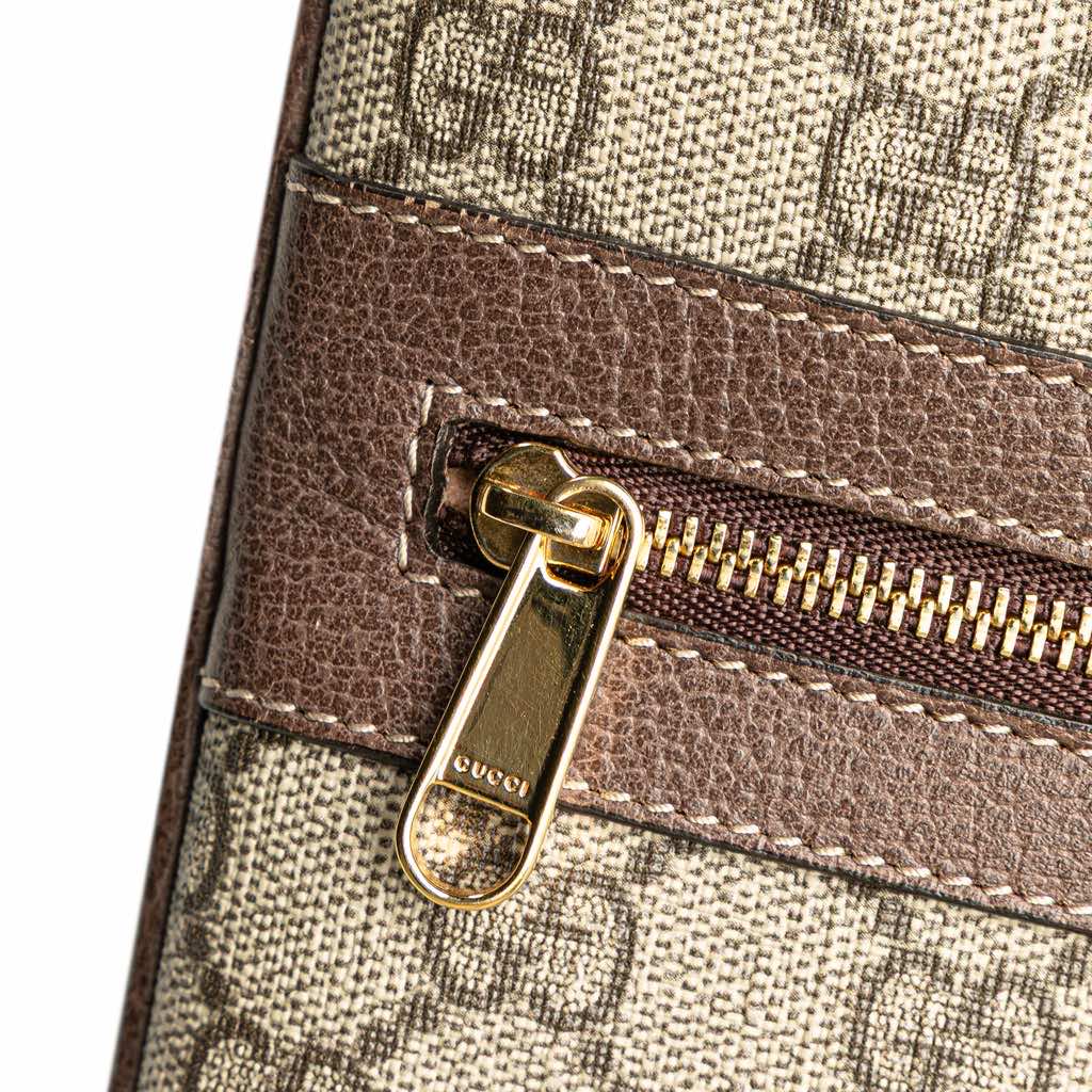 Gucci Large GG Supreme Ophidia Web Clutch - Image 11