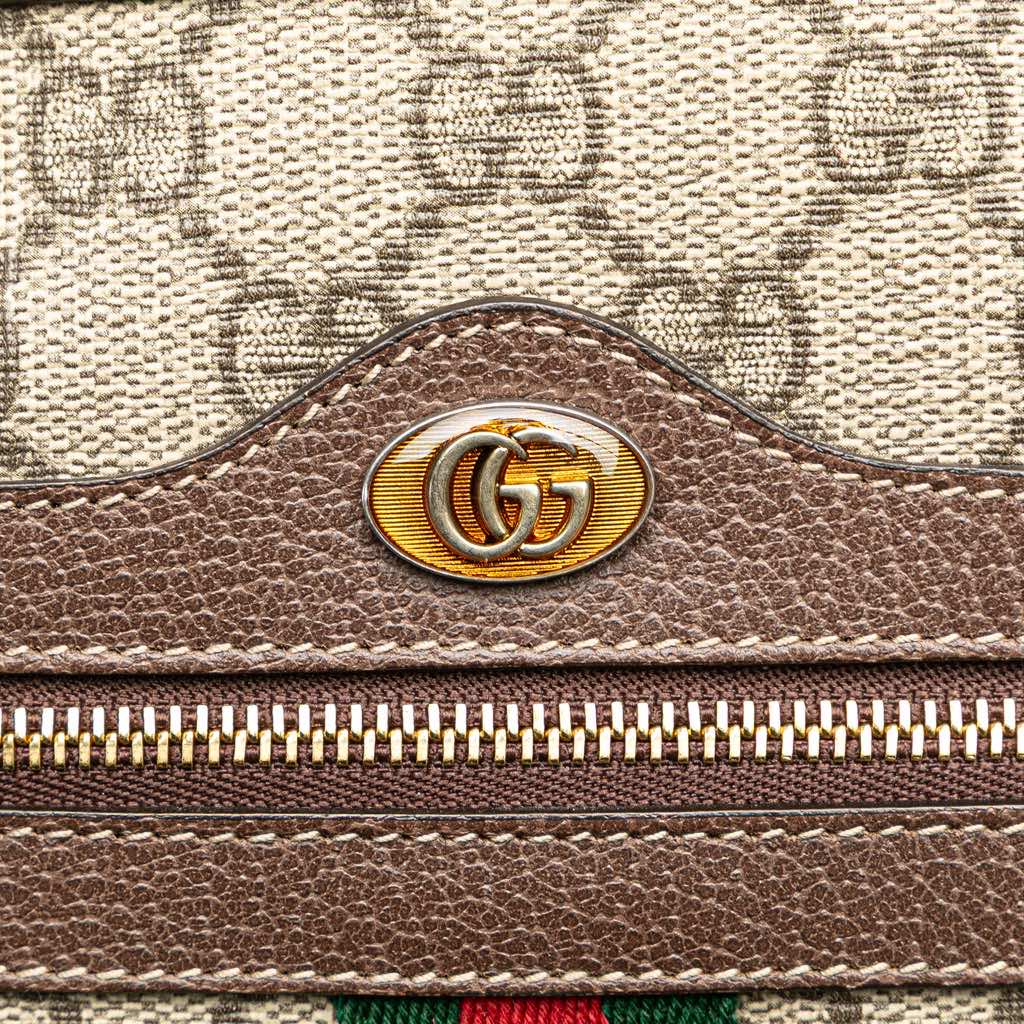 Gucci Large GG Supreme Ophidia Web Clutch - Image 12