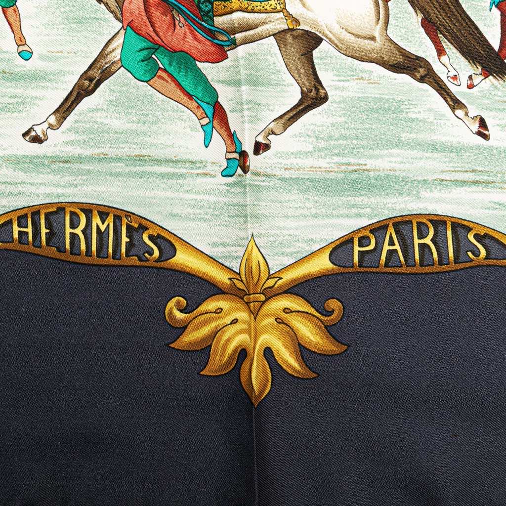 Hermès Les Chevaux des Moghols Silk Scarf - 5