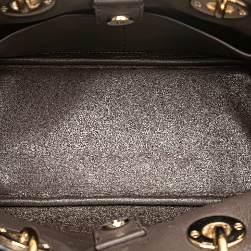 Dior Mini Leather Diorissimo Satchel - 4