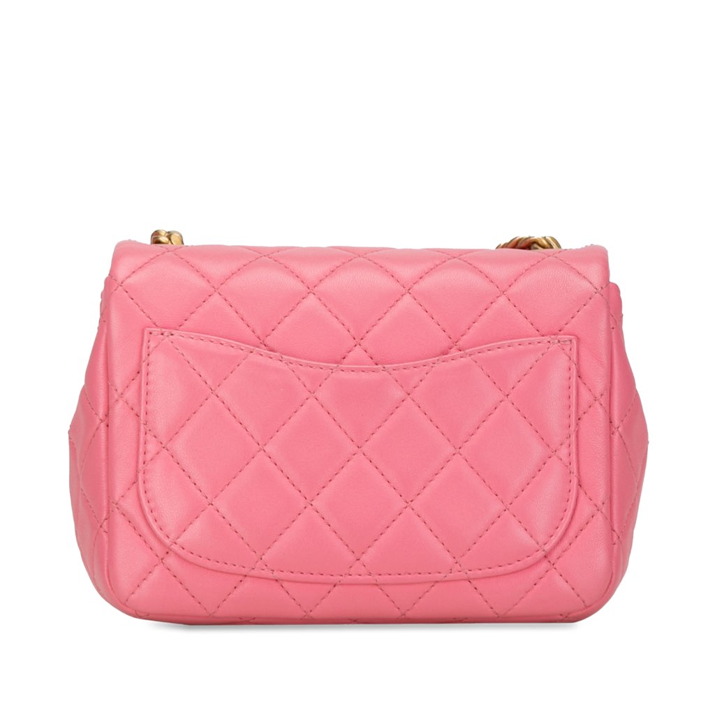 Chanel Mini Square Lambskin Pearl Samba Flap - 3