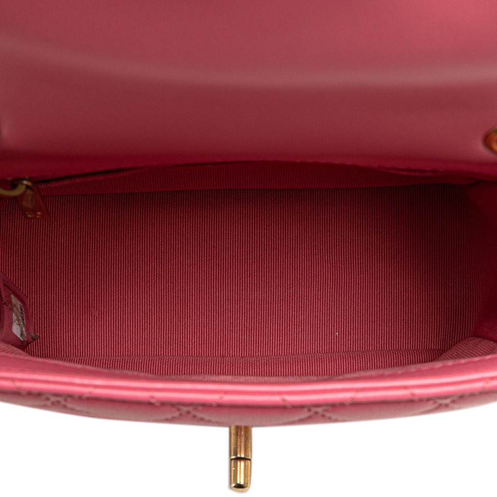 Chanel Mini Square Lambskin Pearl Samba Flap - 5