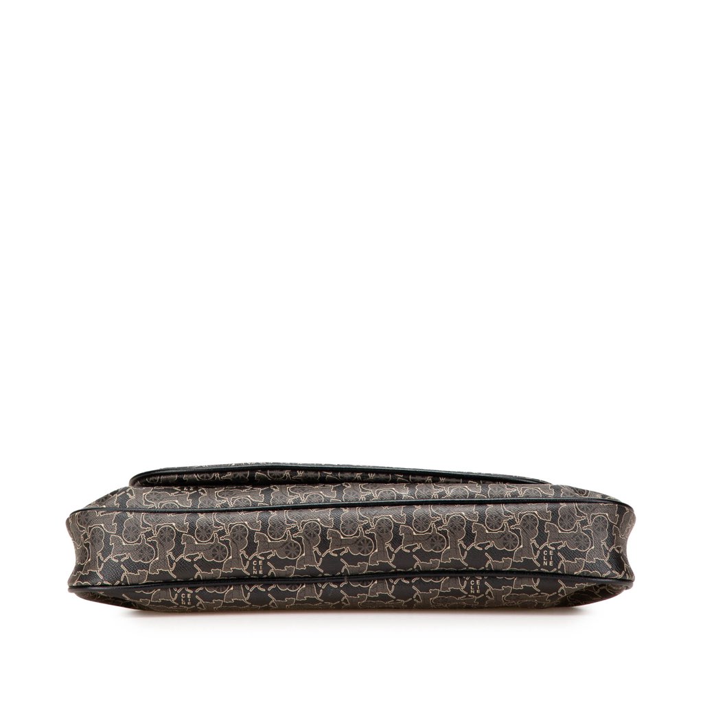 Celine Horse Carriage Coated Canvas Shoulder Bag - 3