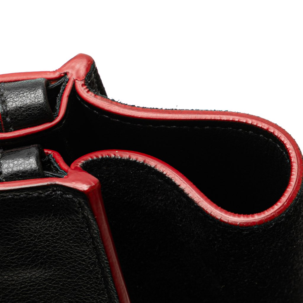 Prada Mini Scamosciato Trimmed Glace Calf Twin Pocket Satchel - Image 13