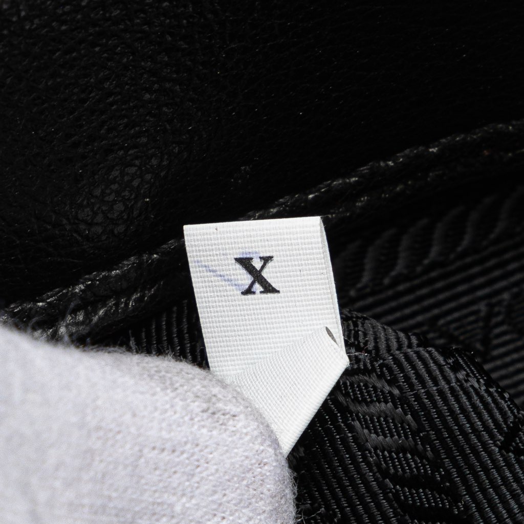 Prada Mini Scamosciato Trimmed Glace Calf Twin Pocket Satchel - Image 10