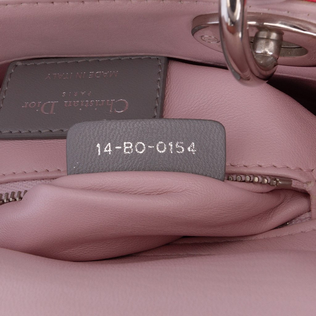 Dior Mini Tricolor Lambskin Cannage Lady Dior - Detail 1