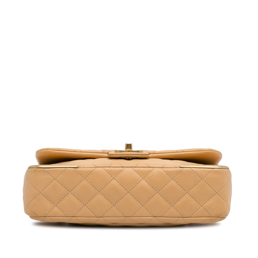Chanel Medium Classic Lambskin Metal Edge Shoulder Bag - 5