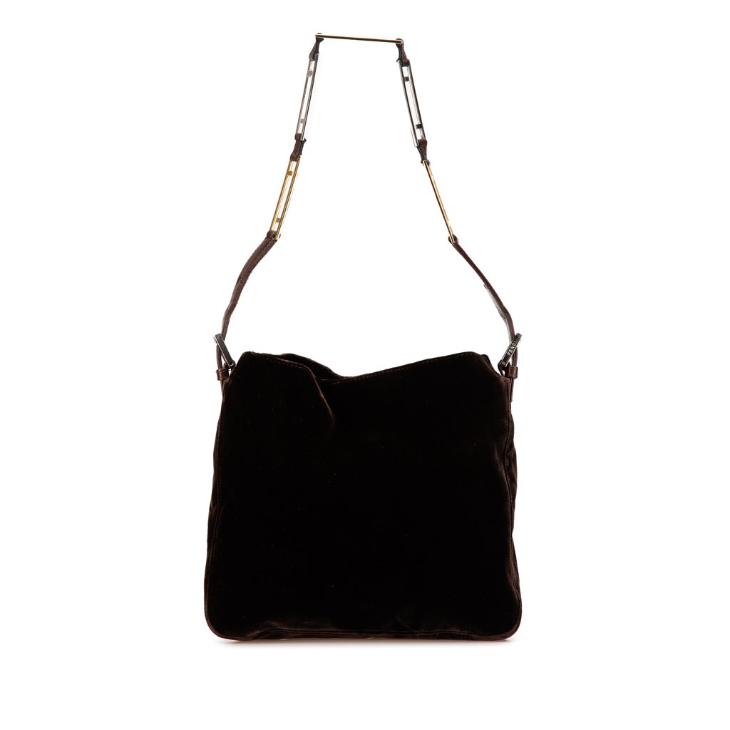 Fendi Velvet Shoulder Bag