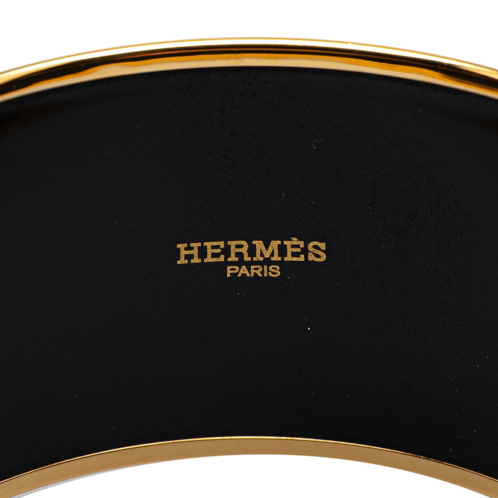 Hermès Extra Wide Brandebourgs Enamel Bangle 70 - 4