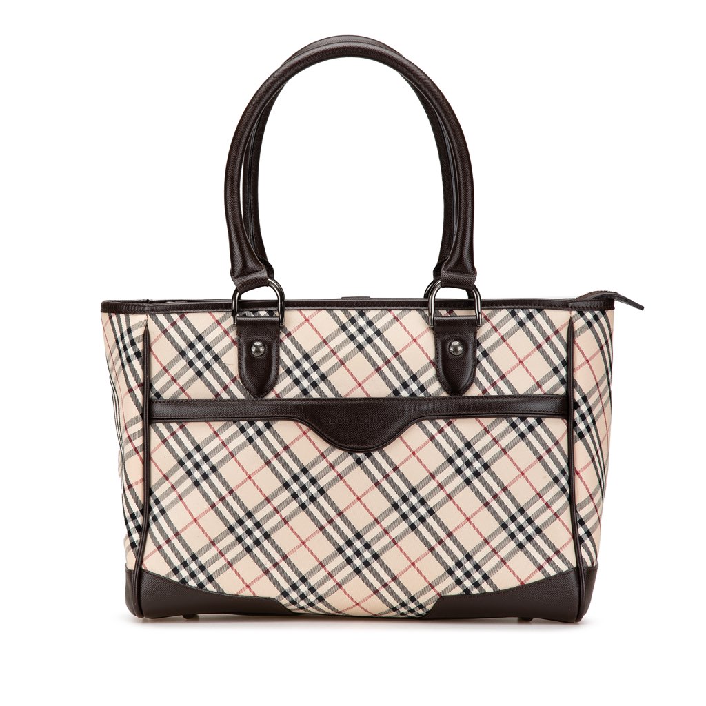 Burberry Nova Check Canvas Tote