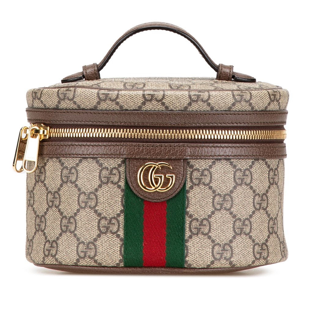Gucci GG Supreme Web Ophidia Vanity Bag