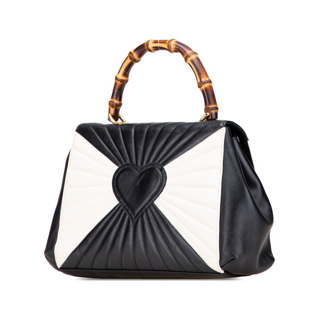 Gucci Leather Bamboo Queen Margaret Satchel - 2