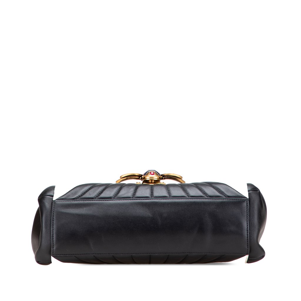 Gucci Leather Bamboo Queen Margaret Satchel - 3