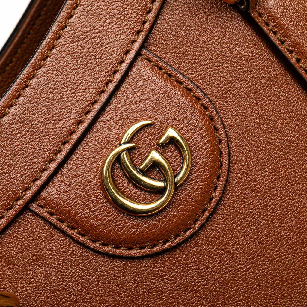 Gucci Small Leather Bamboo Diana Satchel - Image 11