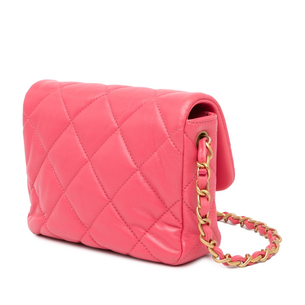 Chanel Mini Quilted Lambskin Acrylic Coco Love Flap - 2