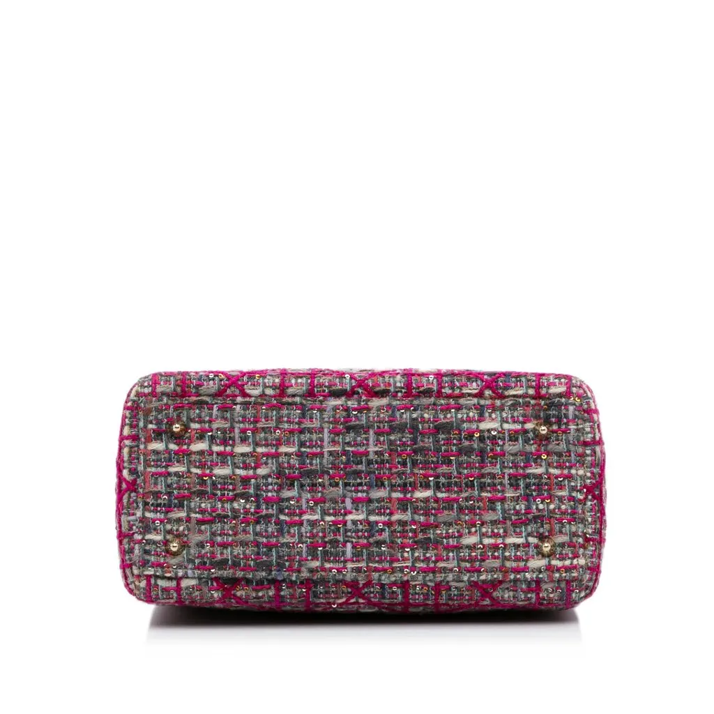 Dior Medium Tweed Macrocannage Lady Dior Pink Tweed Very good - Model View