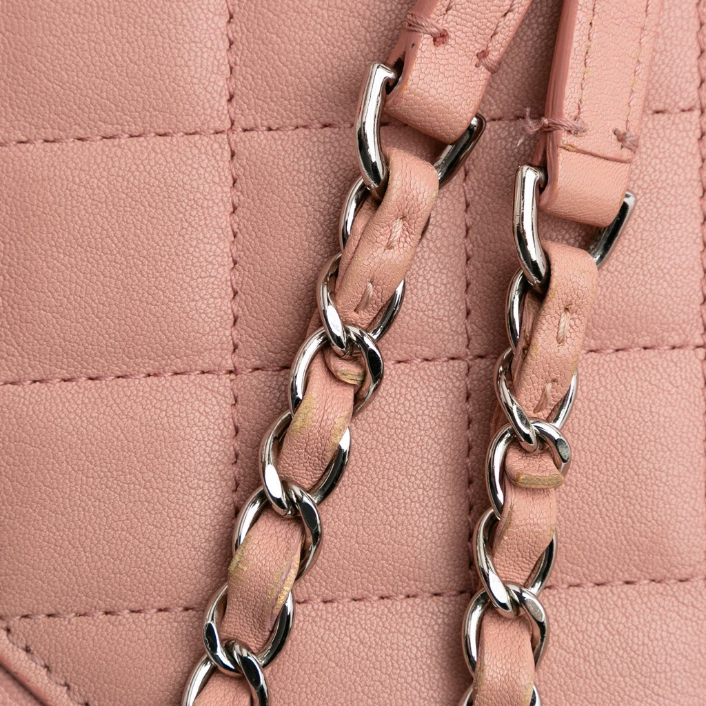 Chanel Large Quilted Goatskin CC Box Flap - Image 10