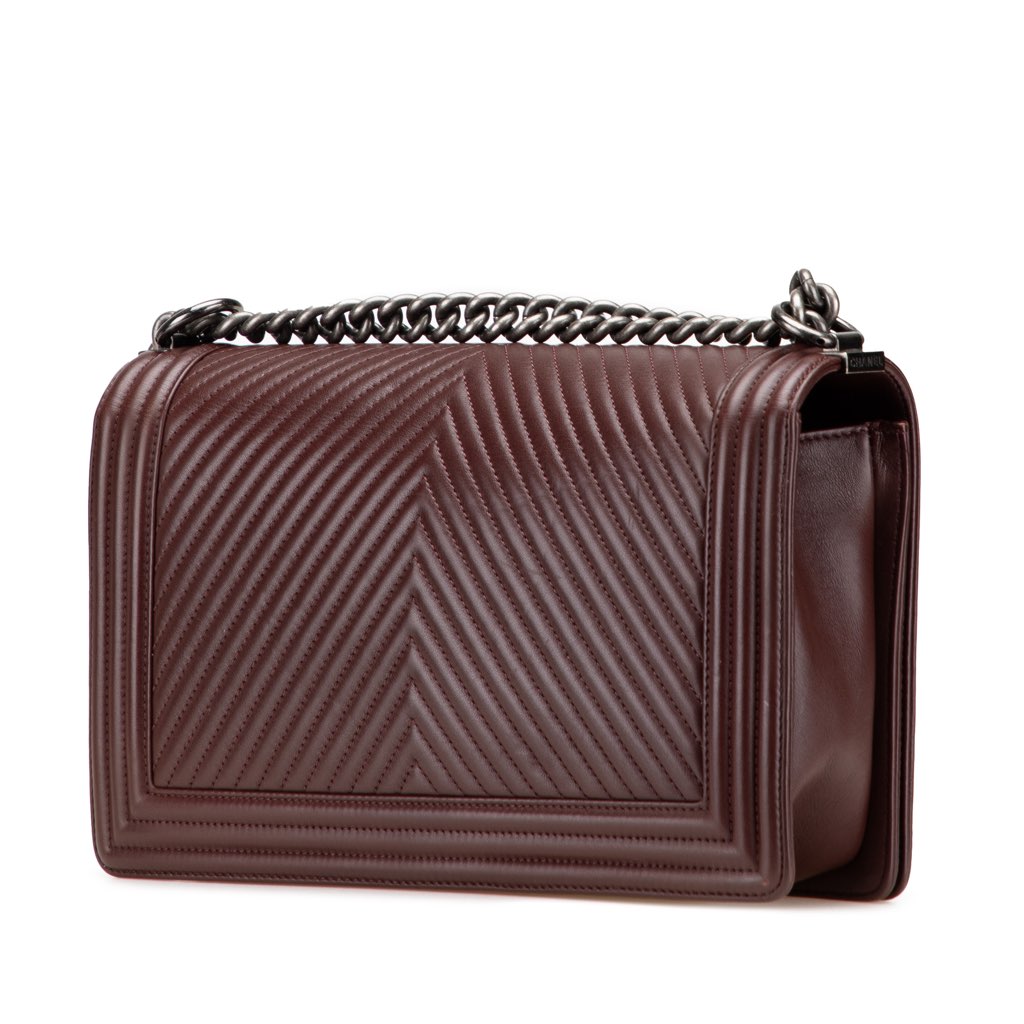 Chanel Medium Chevron Calfskin Boy Flap - 2