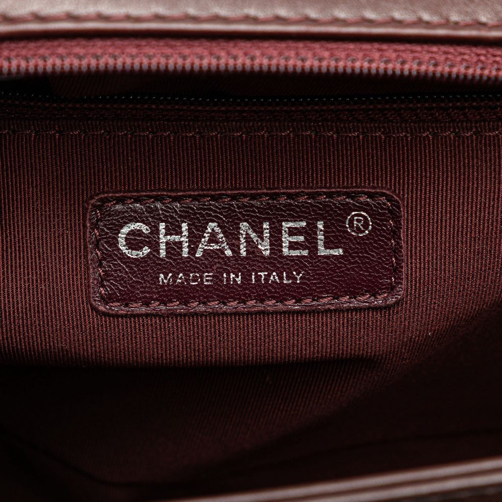 Chanel Medium Chevron Calfskin Boy Flap - 5