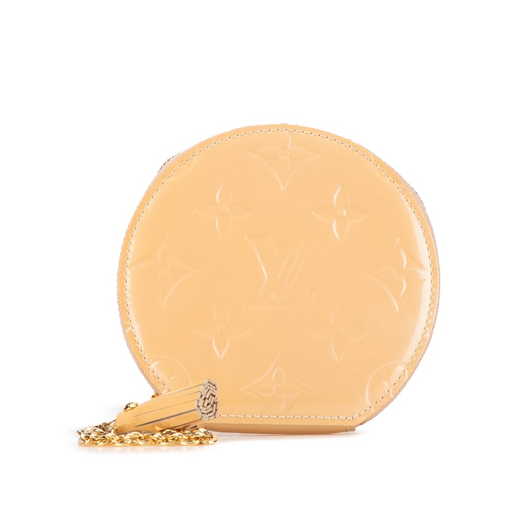 Louis Vuitton Monogram Vernis Round Coin Pouch