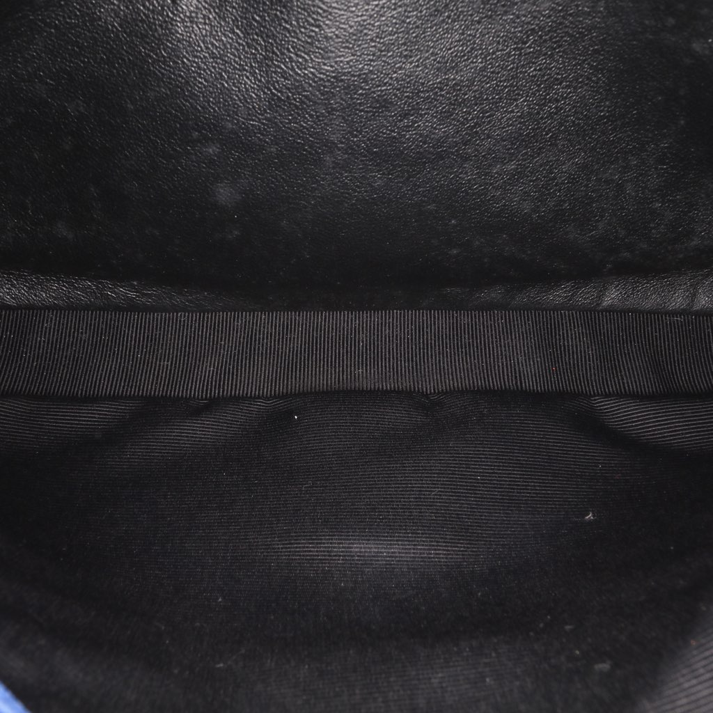 Saint Laurent Medium Quilted Chevron Sheepskin College Satchel - 5