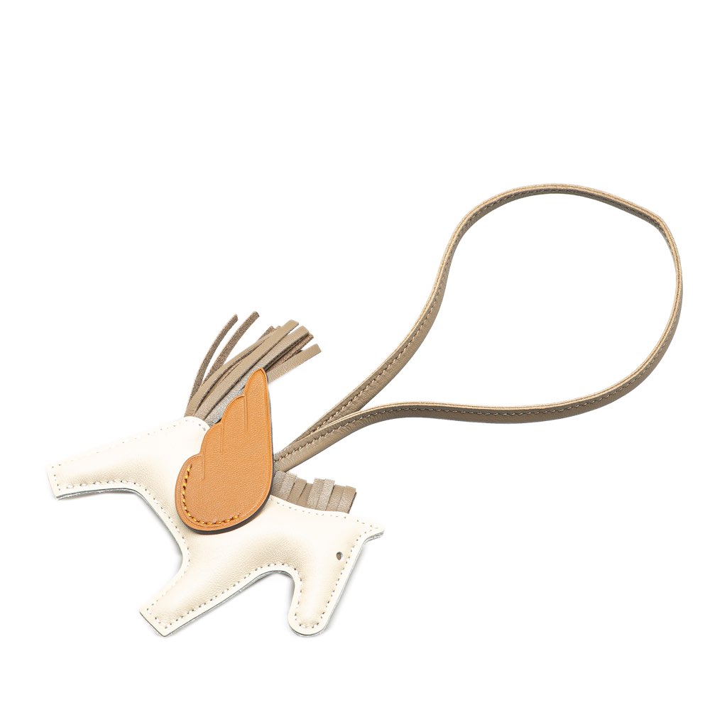 Hermès Milo Lambskin and Swift GriGri Rodeo Pegase Bag Charm PM - 2