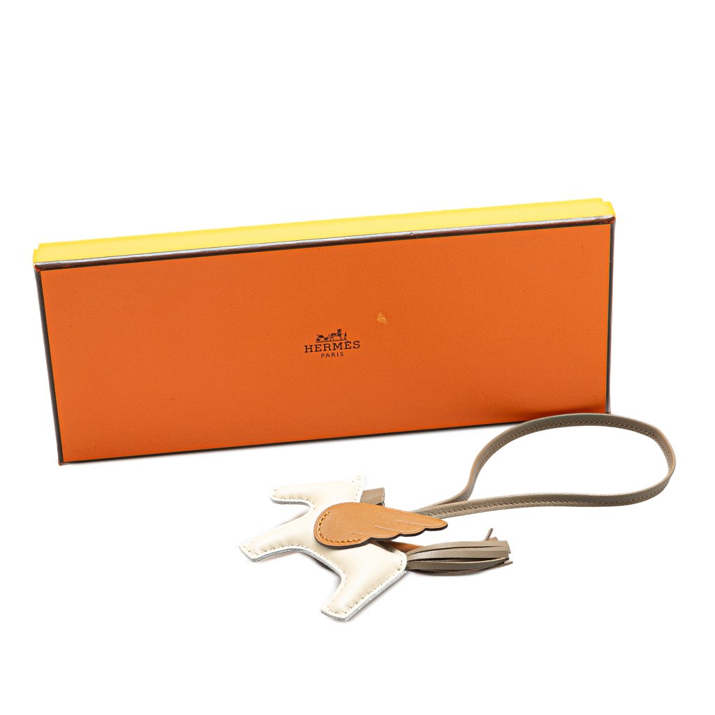 Hermès Milo Lambskin and Swift GriGri Rodeo Pegase Bag Charm PM - 5