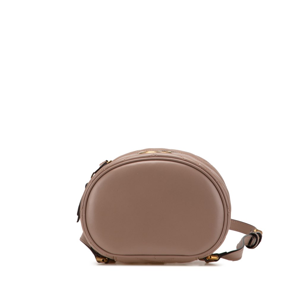 Gucci GG Marmont Round Matelasse Leather Backpack - Image 6
