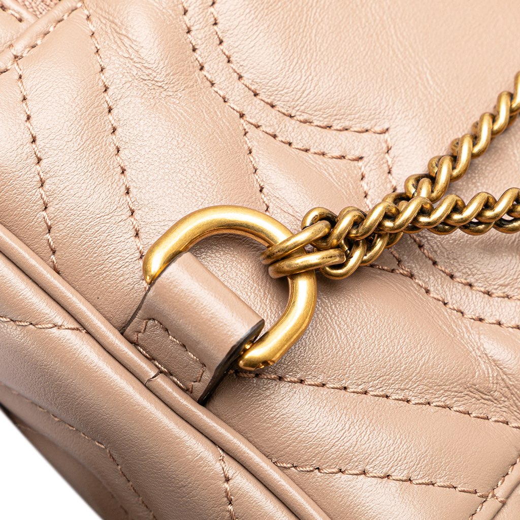 Gucci GG Marmont Round Matelasse Leather Backpack - Image 10