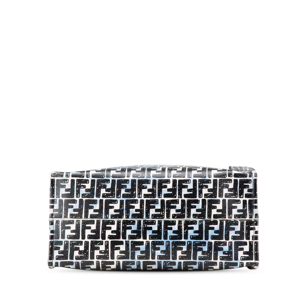 Fendi Joshua Vides Zucca Coated Canvas Cloudy Shopper Satchel - 3