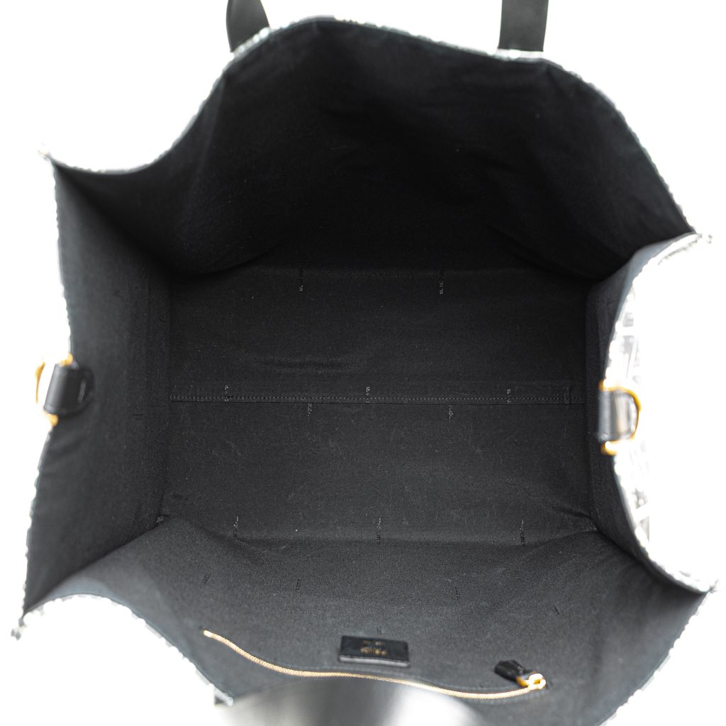 Fendi Joshua Vides Zucca Coated Canvas Cloudy Shopper Satchel - 4