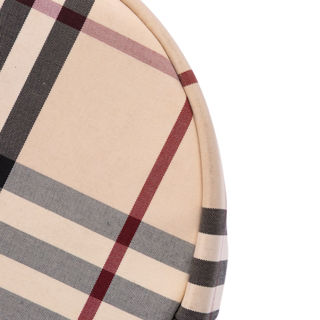 Burberry Velvet Trimmed House Check Canvas Bucket Bag - Image 11