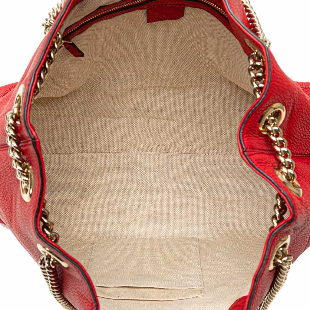 Gucci Medium Leather Soho Chain Tote - 4