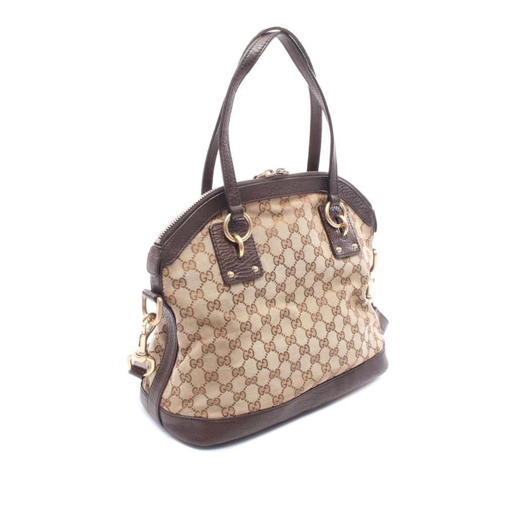 Gucci Medium GG Canvas Charm Dome Satchel - 2