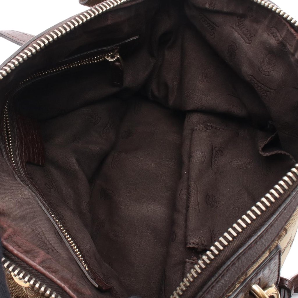 Gucci Medium GG Canvas Charm Dome Satchel - 3