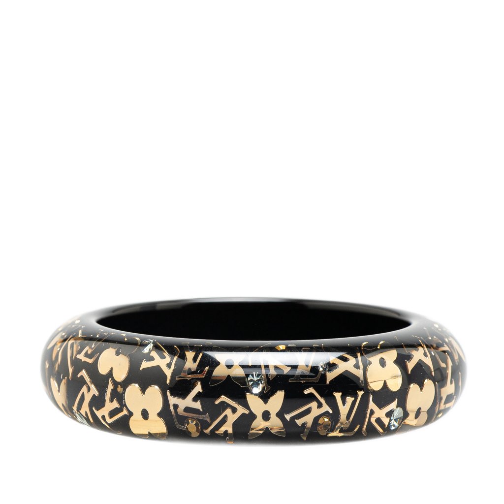 Louis Vuitton Wide Monogram Resin Inclusion Bangle