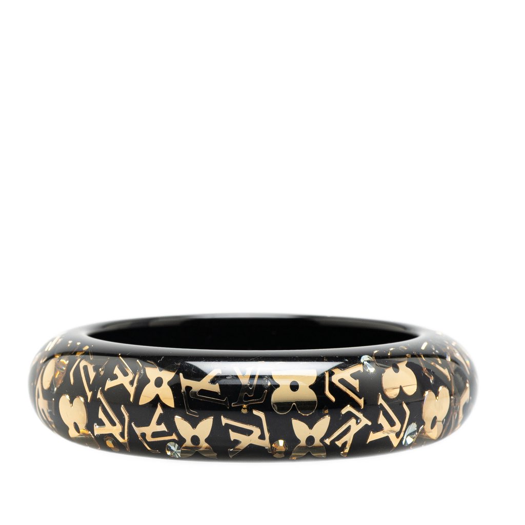 Louis Vuitton Wide Monogram Resin Inclusion Bangle - Image 6