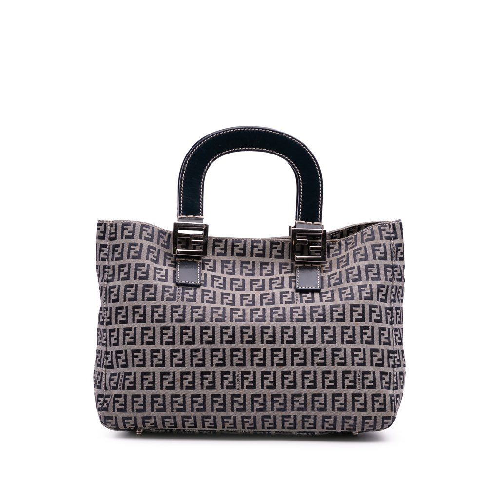 Fendi Small Zucchino Canvas Twins Tote