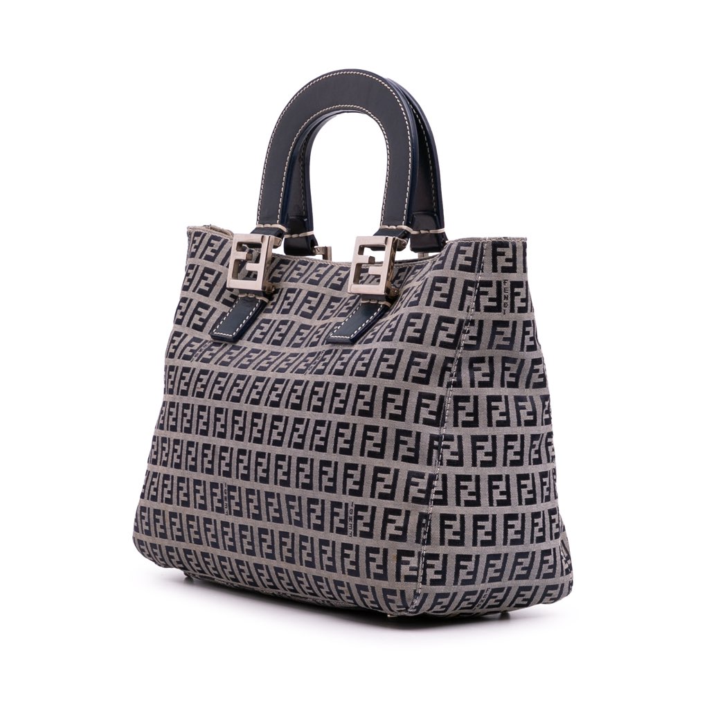 Fendi Small Zucchino Canvas Twins Tote - 2