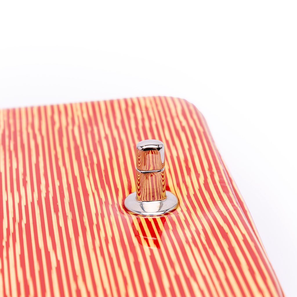 Chanel Mini Square Classic Patent Striped Single Flap - Image 10